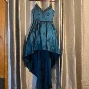 Beautiful formal blue green dress